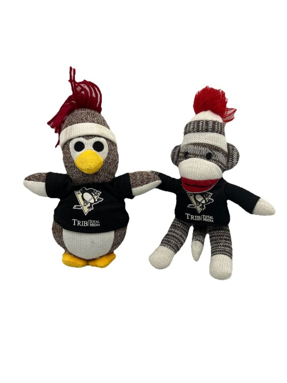 Pittsburgh Penguins Sock Monkey Stuffed Animal Plush SGA 9" 2016 Arena Giveaway